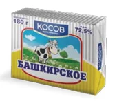 Спред растительно-жировой Башкирское 72,5% фольга ТМ Авангард 500гр/10