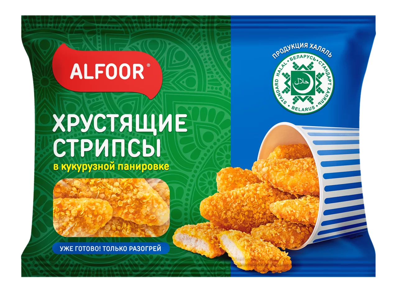 Хрустящие стрипсы ТМ Alfoor 290гр/10