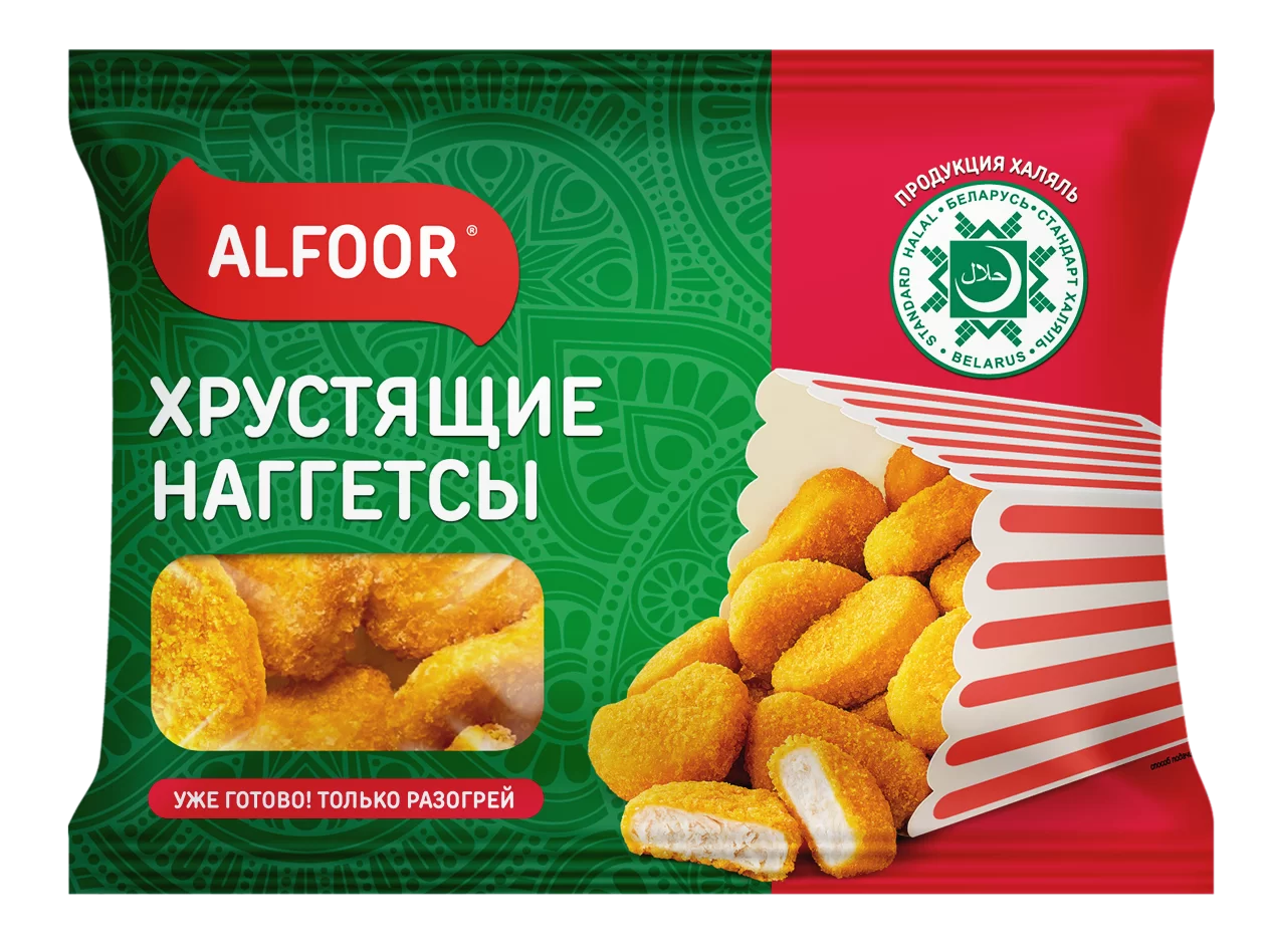 Наггетсы Хрустящие ТМ Alfoor 290гр/10
