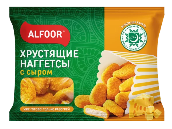 Наггетсы Хрустящие с сыром ТМ Alfoor 900гр/15